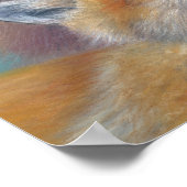 Vossen Print. Onder Haar Bescherming. Vossenposter Poster (Hoek)