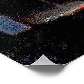 Vossen schilderij van Franz Marc in digitale kleur Poster (Hoek)