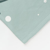 Vossen, spar-bomen, winter, kleurrijk patroon fleece deken (Hoek)