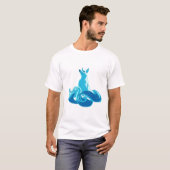 vossen torii blue wolken fantasie t-shirt (Voorkant volledig)