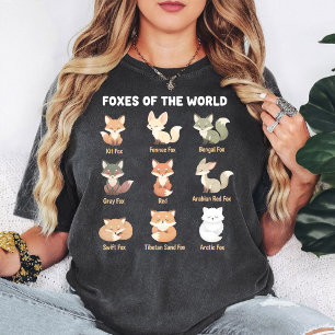 Vossen van de Wereld Verzameling Mooie Vosrassen T-shirt