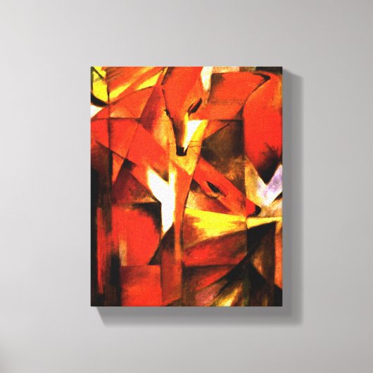 Vossen van Franz Marc Fine Art Canvas Afdruk (Voorkant)