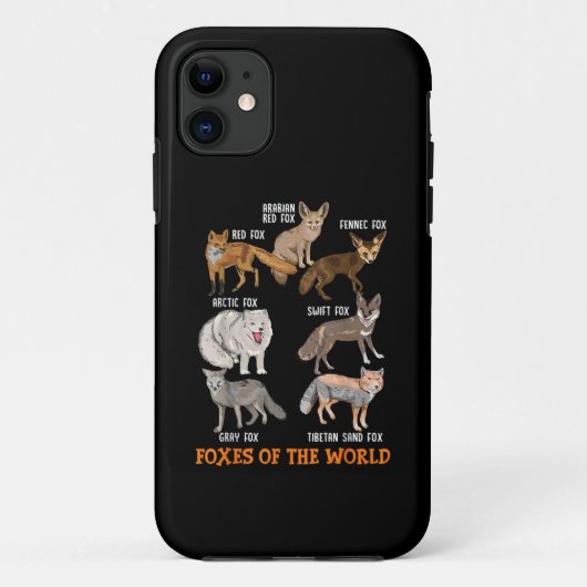 Vossen Van Over De Hele Wereld Grappige Vossen Die Case-Mate iPhone Case (Achterkant)