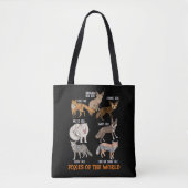 Vossen Van Over De Hele Wereld Grappige Vossen Die Tote Bag (Voorkant)
