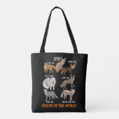 Vossen Van Over De Hele Wereld Grappige Vossen Die Tote Bag (Achterkant)
