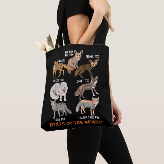Vossen Van Over De Hele Wereld Grappige Vossen Die Tote Bag (Dichtbij)