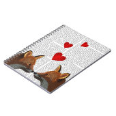 Vossen verliefd notitieboek (Linkerzijde)