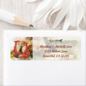 Vossen verliefd op Tribal Tipi Boho Teepee Adres Etiket (Insitu)