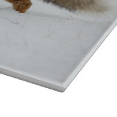 vossenbord, foxkeukenbord, vossengeschenk snijplank (Hoek)