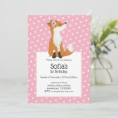 vossenbos, schattig kaart (Staand voorkant)