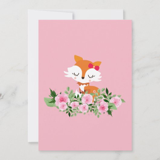 vossenbos, schattig kaart (Achterkant)