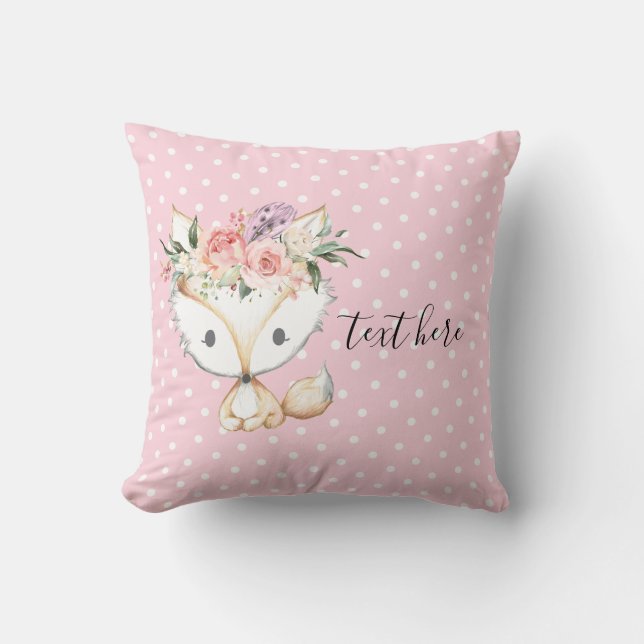 vossenbos, schattig kussen (Voorkant)