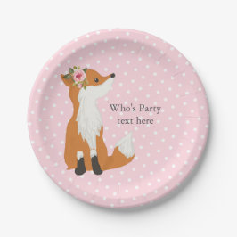 vossenbos, schattig papieren bordje