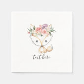 vossenbos, schattig servet (Voorkant)