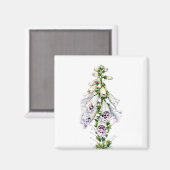 Vossenhandschoen bloem magneet (Voorkant / Achterkant)