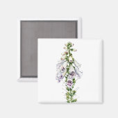 Vossenhandschoen bloem magneet (Voorkant / Achterkant)