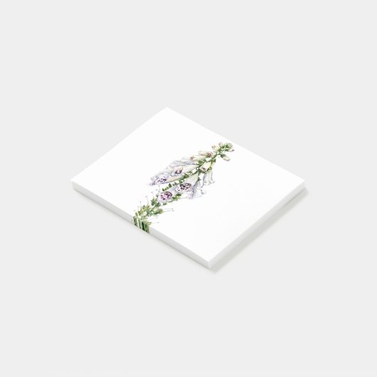 Vossenhandschoen bloem post-it® notes (Schuin)