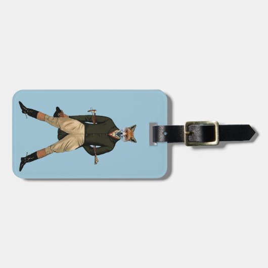  vossenjacht bagagelabel (Voorkant horizontaal)