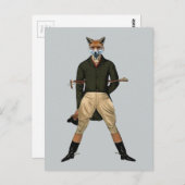 vossenjacht briefkaart (Voorkant / Achterkant)