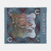 vossenjacht fleece deken (Voorkant (Horizontaal))