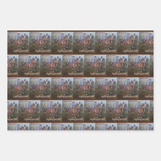 vossenjacht Papier met onmiddellijke verpakking Re Inpakpapier Vel (Voorkant 2)