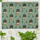  vossenjachttea-handdoek theedoek (Gevouwen)