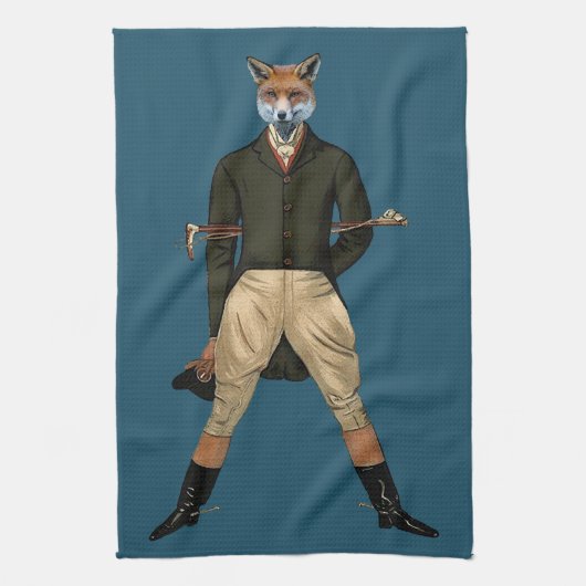  vossenjachttea-handdoek theedoek (Verticaal)