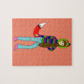 vossenmeisje legpuzzel (Horizontaal)