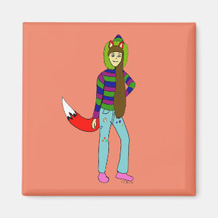 vossenmeisje magneet