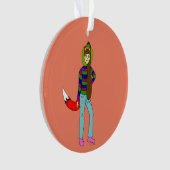 vossenmeisje ornament (voorkant)