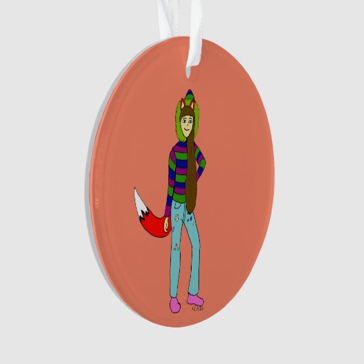 vossenmeisje ornament (voorkant)