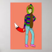 vossenmeisje poster (Voorkant)