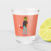 vossenmeisje shot glas (Voorkant)