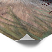 vossenschilderij met origineel wildparfumgedicht poster (Hoek)