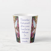 Vossenstaart Bloem Fee Latte Mok (Voorkant)