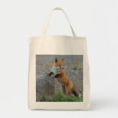 vossenzak, vossenvlees, tas, vossenwinkel, geschen tote bag (Voorkant)