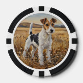 Vossterriër Poker Chips (Voorkant)