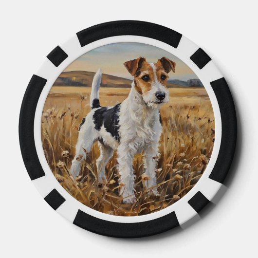 Vossterriër Poker Chips (Achterkant)