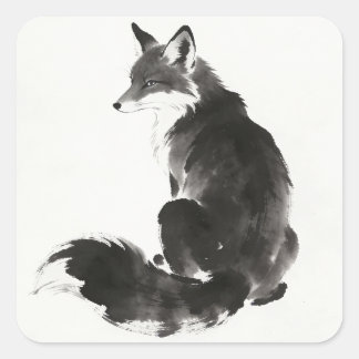 Vosstickers Vierkante Sticker