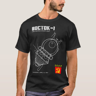 Vostok 1 Russisch ruimtevaartuig T-shirt
