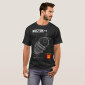 Vostok 1 Russisch ruimtevaartuig T-shirt (Voorkant volledig)