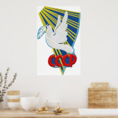 Vostok 6 - 1st Manned Spaceflight Patch Poster (Keuken)