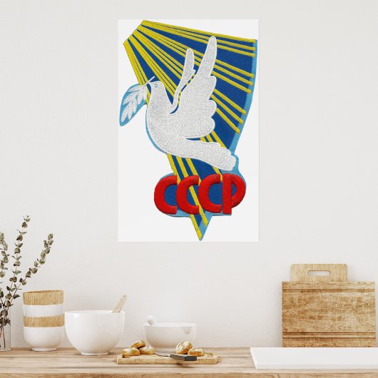 Vostok 6 - 1st Manned Spaceflight Patch Poster (Keuken)