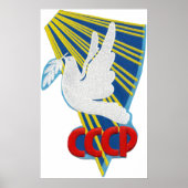 Vostok 6 - 1st Manned Spaceflight Patch Poster (Voorkant)