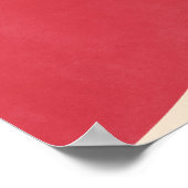 Vostok Rocket - Gewoon rood Poster (Hoek)