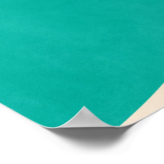 Vostok Rocket - Moon Aqua Poster (Hoek)