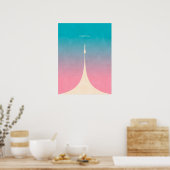 Vostok Rocket - Plain Poster (Keuken)