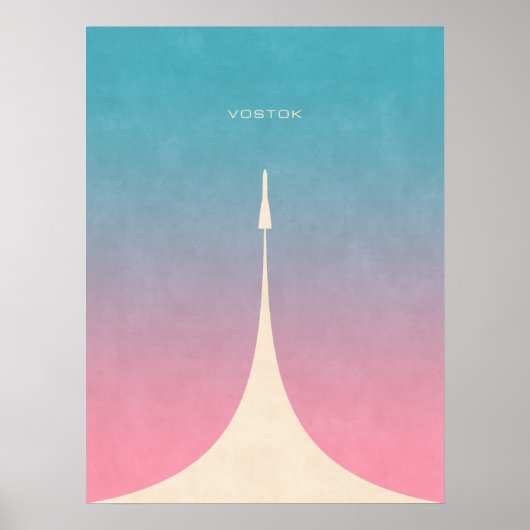 Vostok Rocket - Plain Poster (Voorkant)