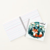 Vosverhalen bij zonsondergang – Een knus woestijn  Notitieboek (Binnen)