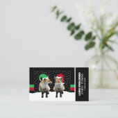 Voswelpen, Kerstfeest Uitnodiging Informatiekaartje (Staand voorkant)